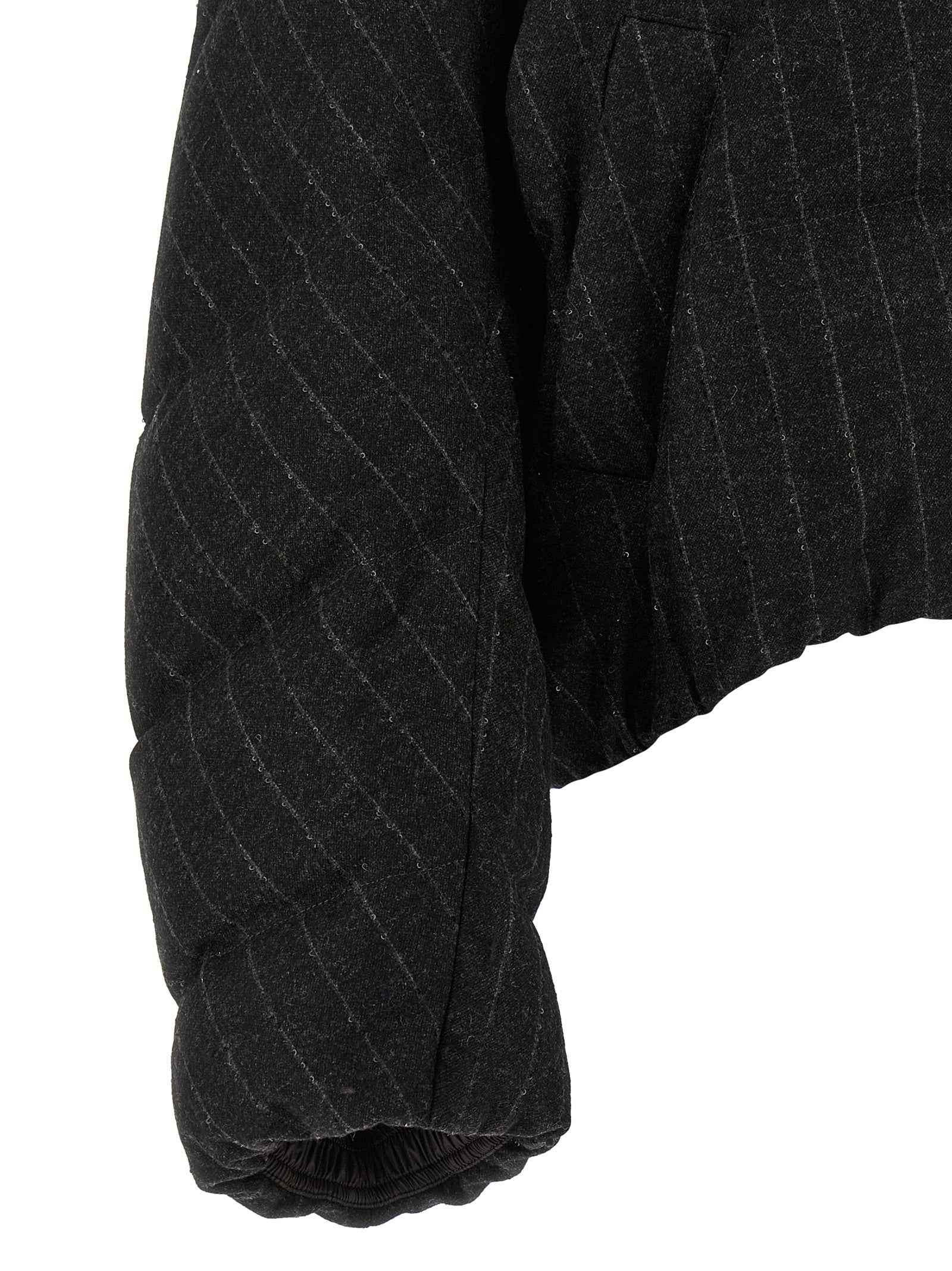 Brunello Cucinelli Gray Virgin Wool Full-Length Jacket