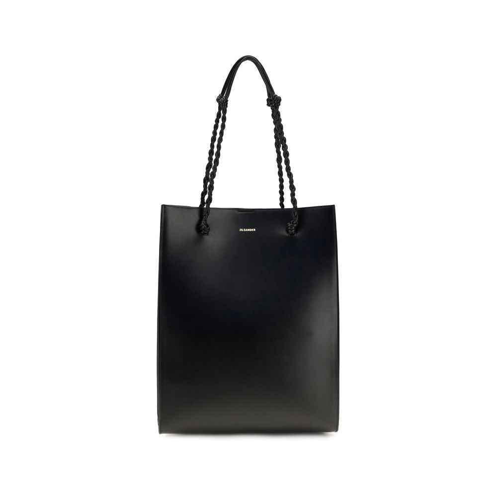 Jil Sander Black Calf Leather Bos Taurus Shoulder Bag