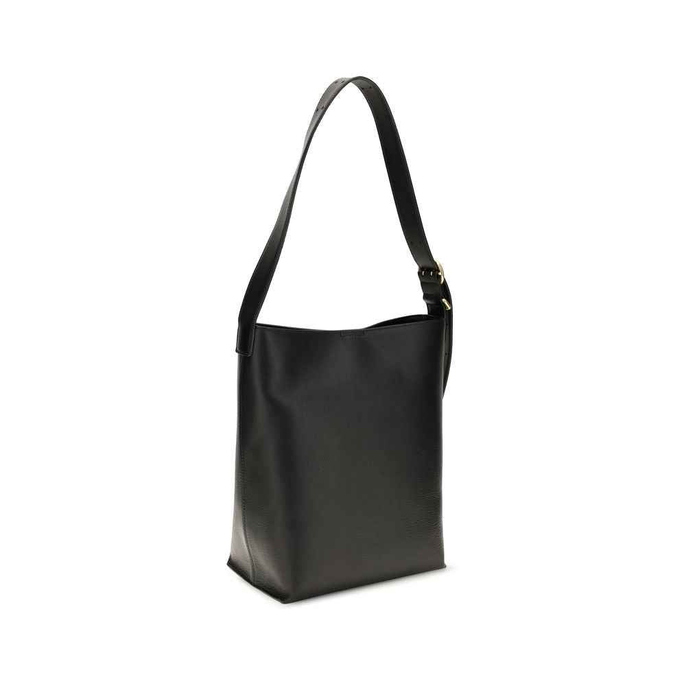 Jil Sander Black Calf Leather Bos Taurus Handbag