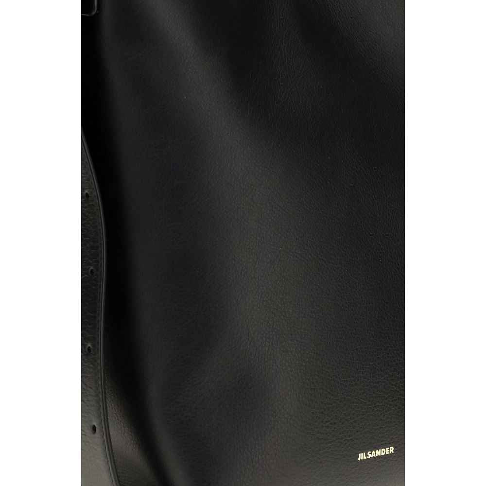 Jil Sander Black Calf Leather Bos Taurus Handbag