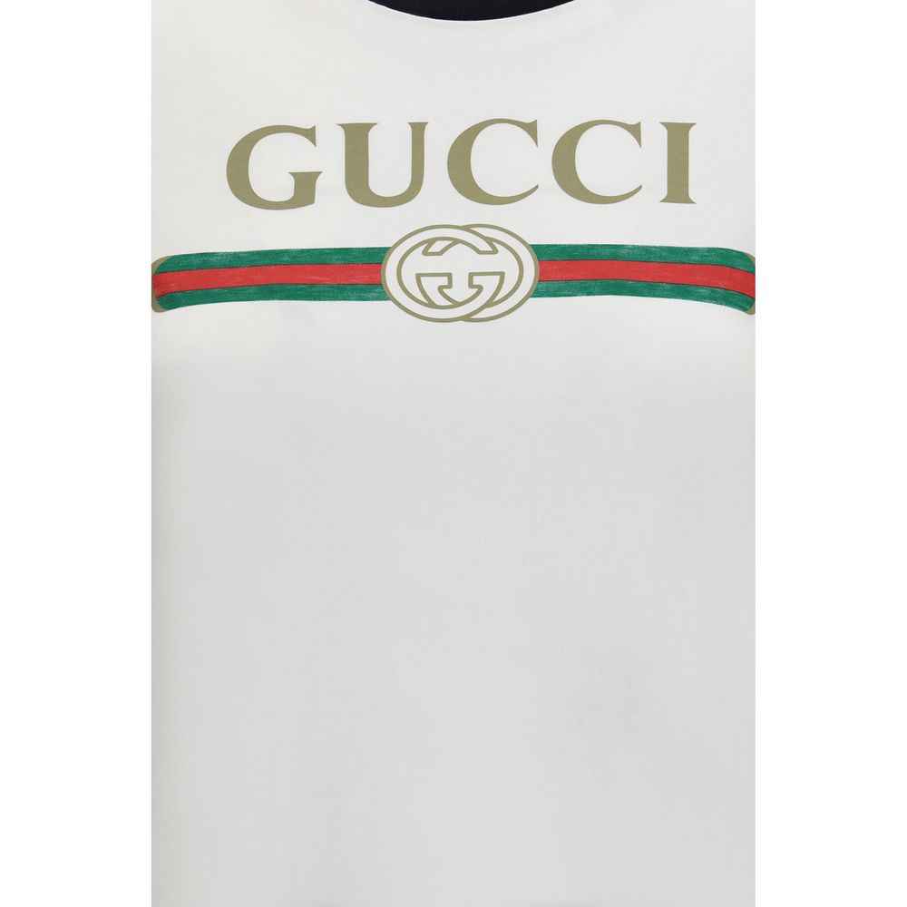 Gucci White Cotton T-Shirt