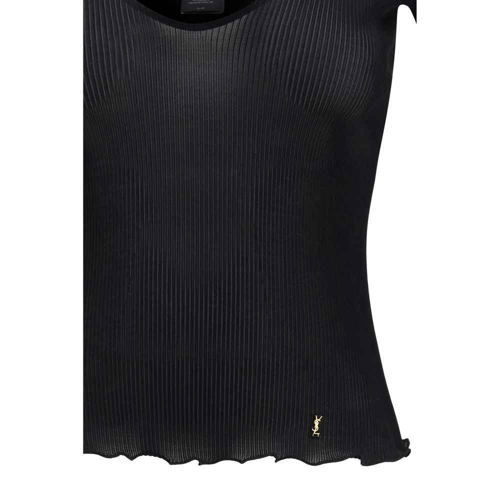 Saint Laurent Black Silk Blouse