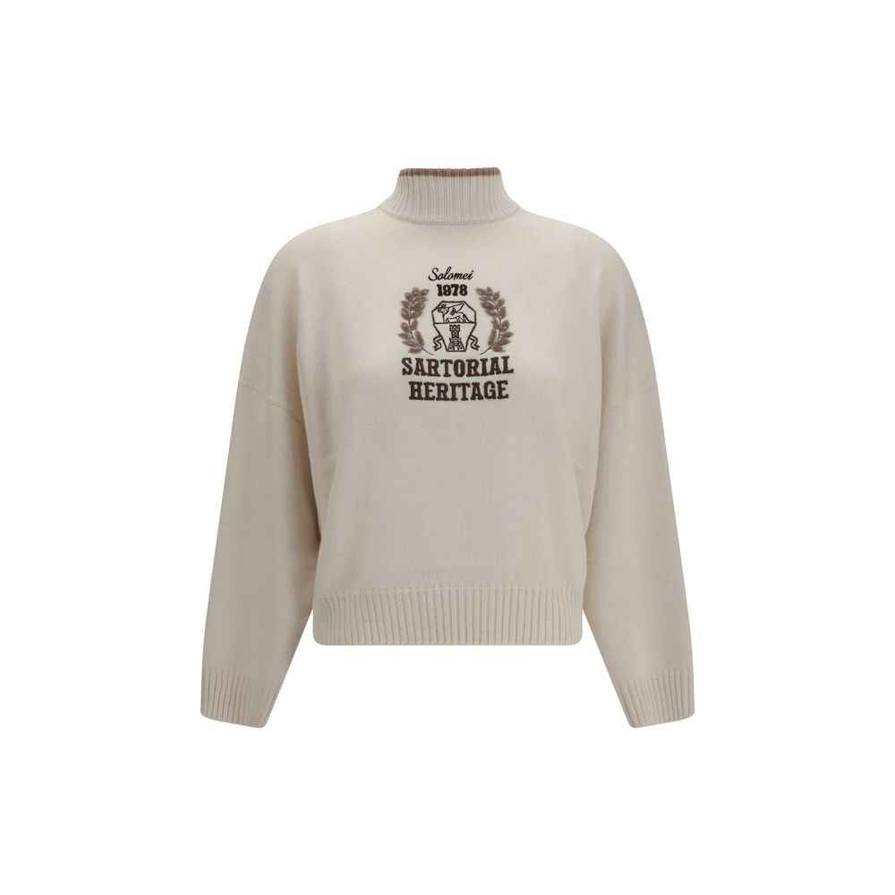 Brunello Cucinelli White Cashmere Sweater