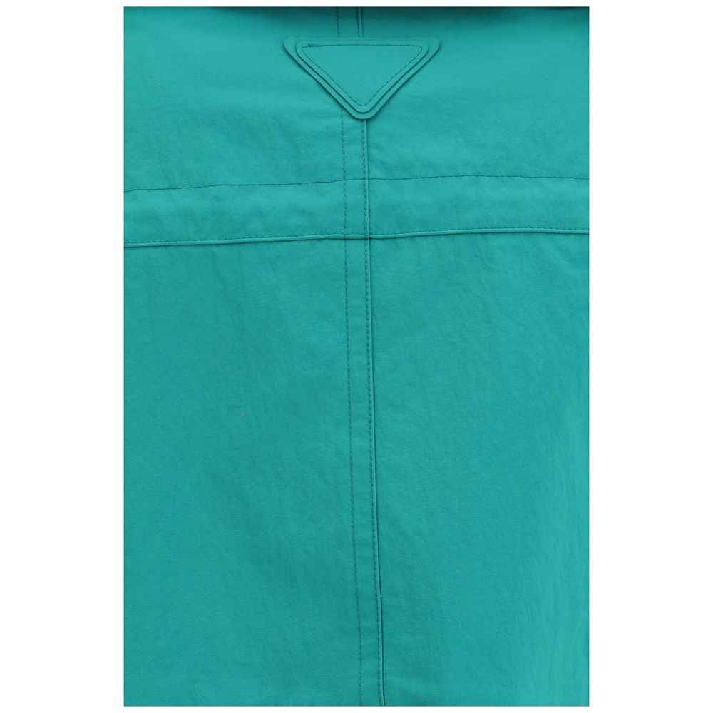 Prada Blue Nylon Coat