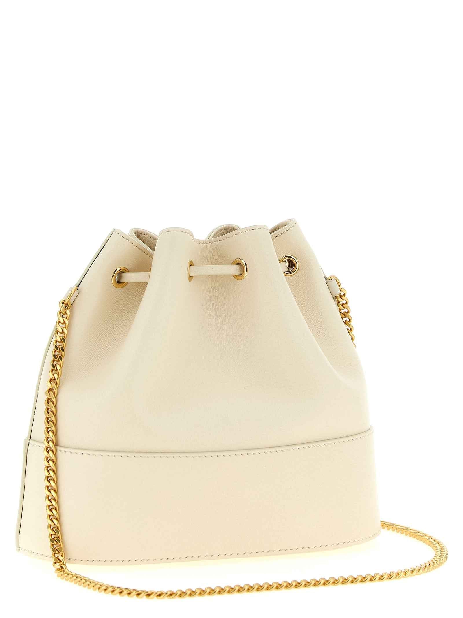Valentino Garavani White Lamb Leather Crossbody Bag