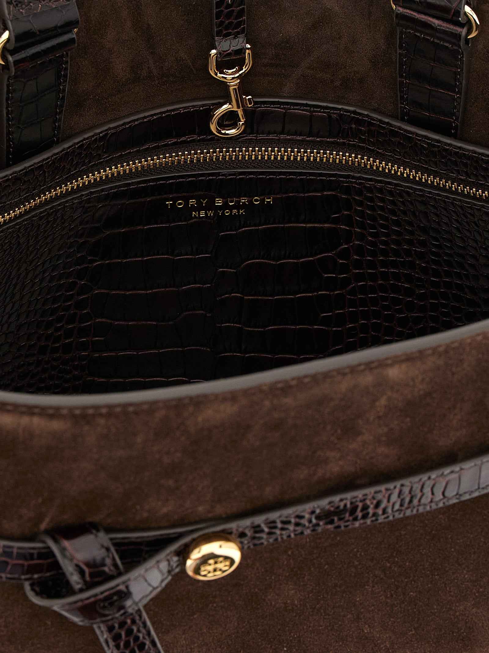 Tory Burch Brown Bovine Leather Crossbody Bag