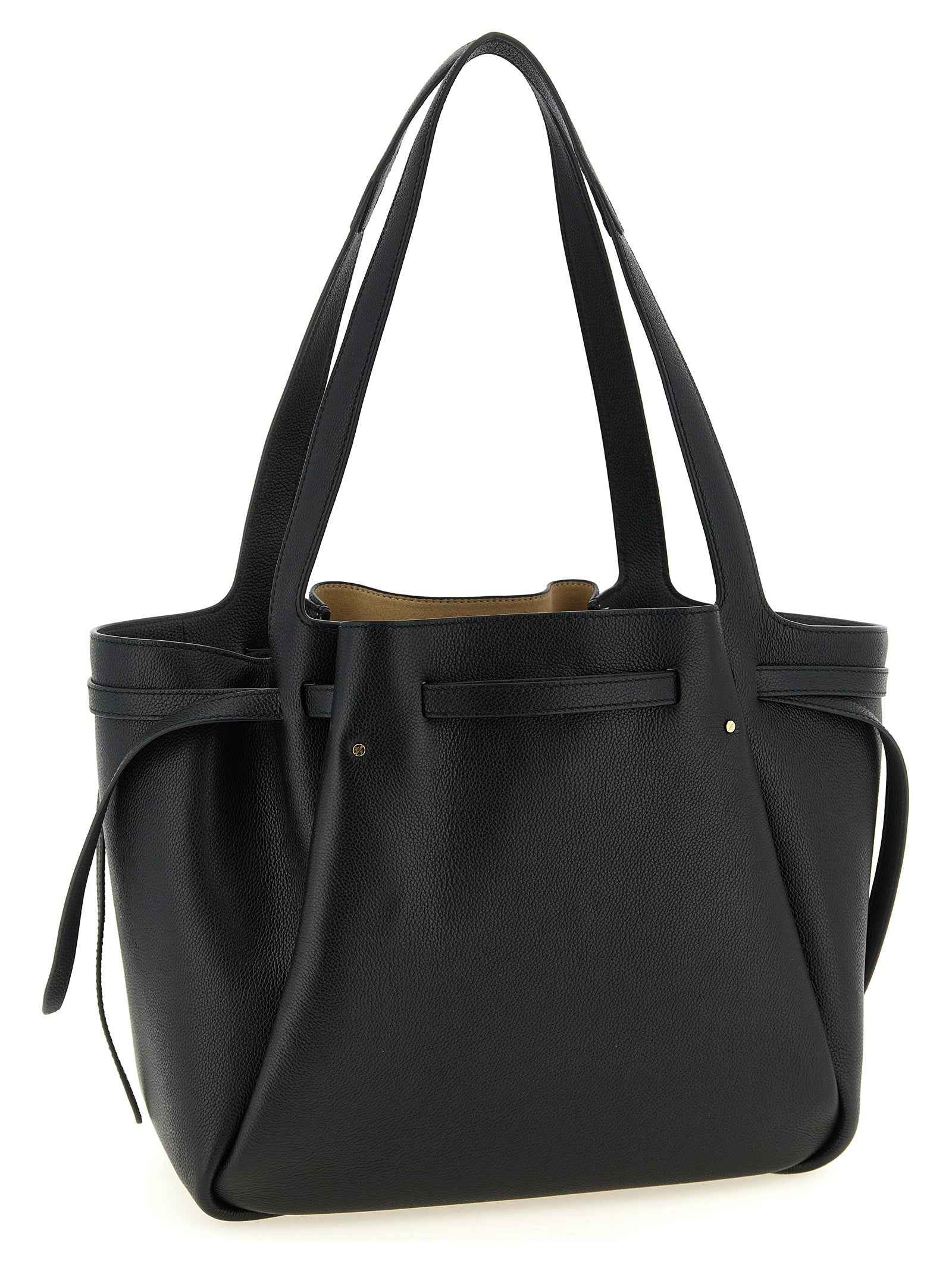 Tory Burch Black Cowhide Tote Bag