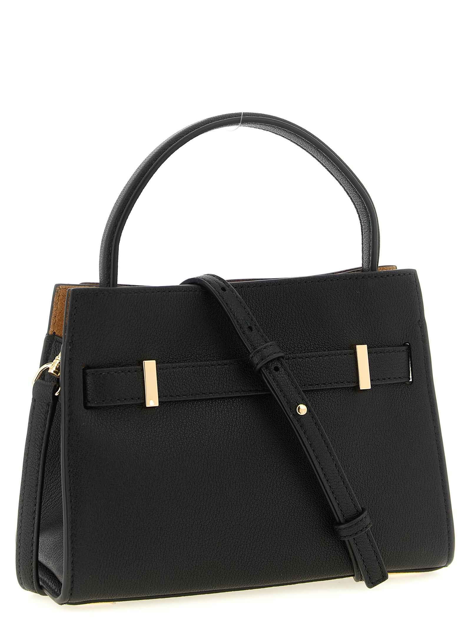 Tory Burch Black Lambskin Crossbody Bag