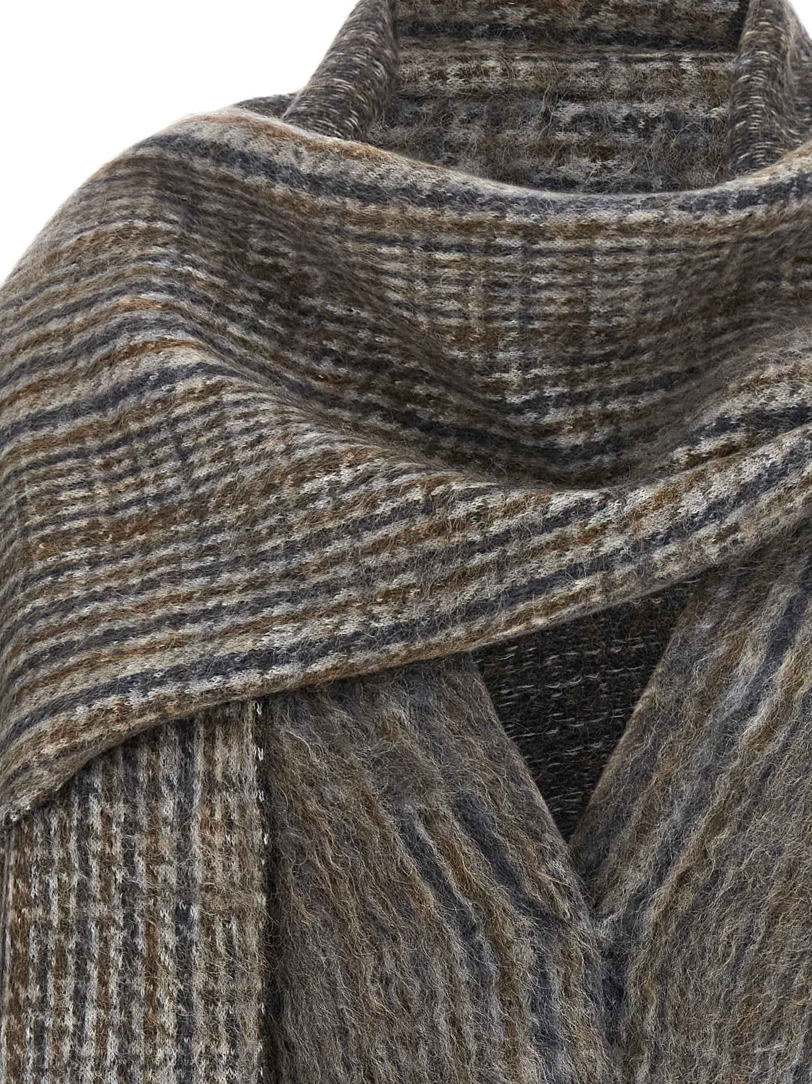 Brunello Cucinelli Gray Wool Cardigan