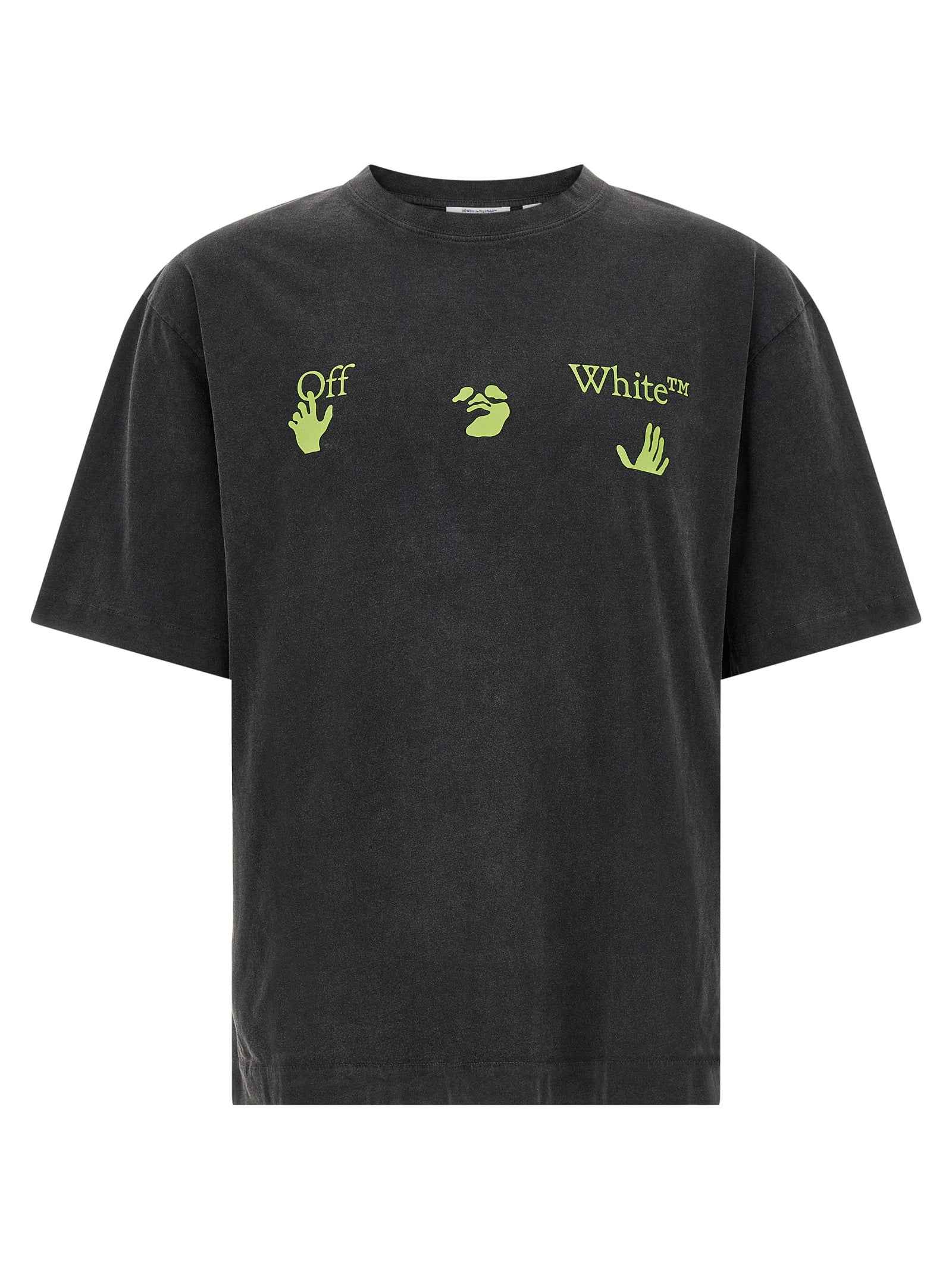 Off-White Black Cotton T-Shirt