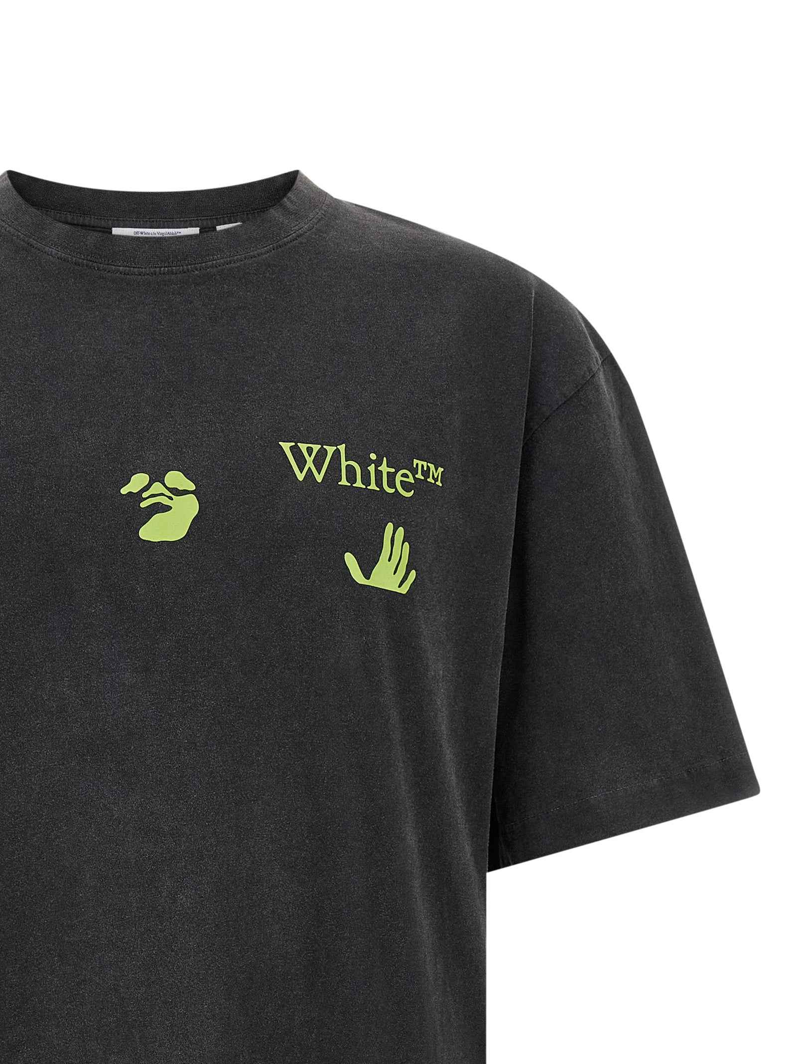 Off-White Black Cotton T-Shirt
