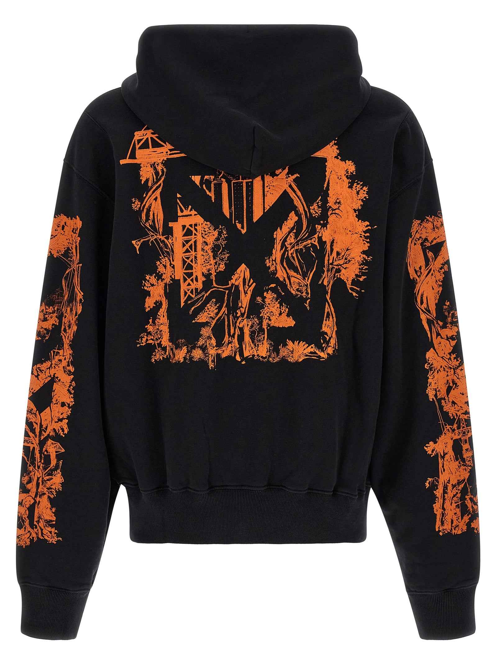 Off-White Black Cotton Sweatshirt
