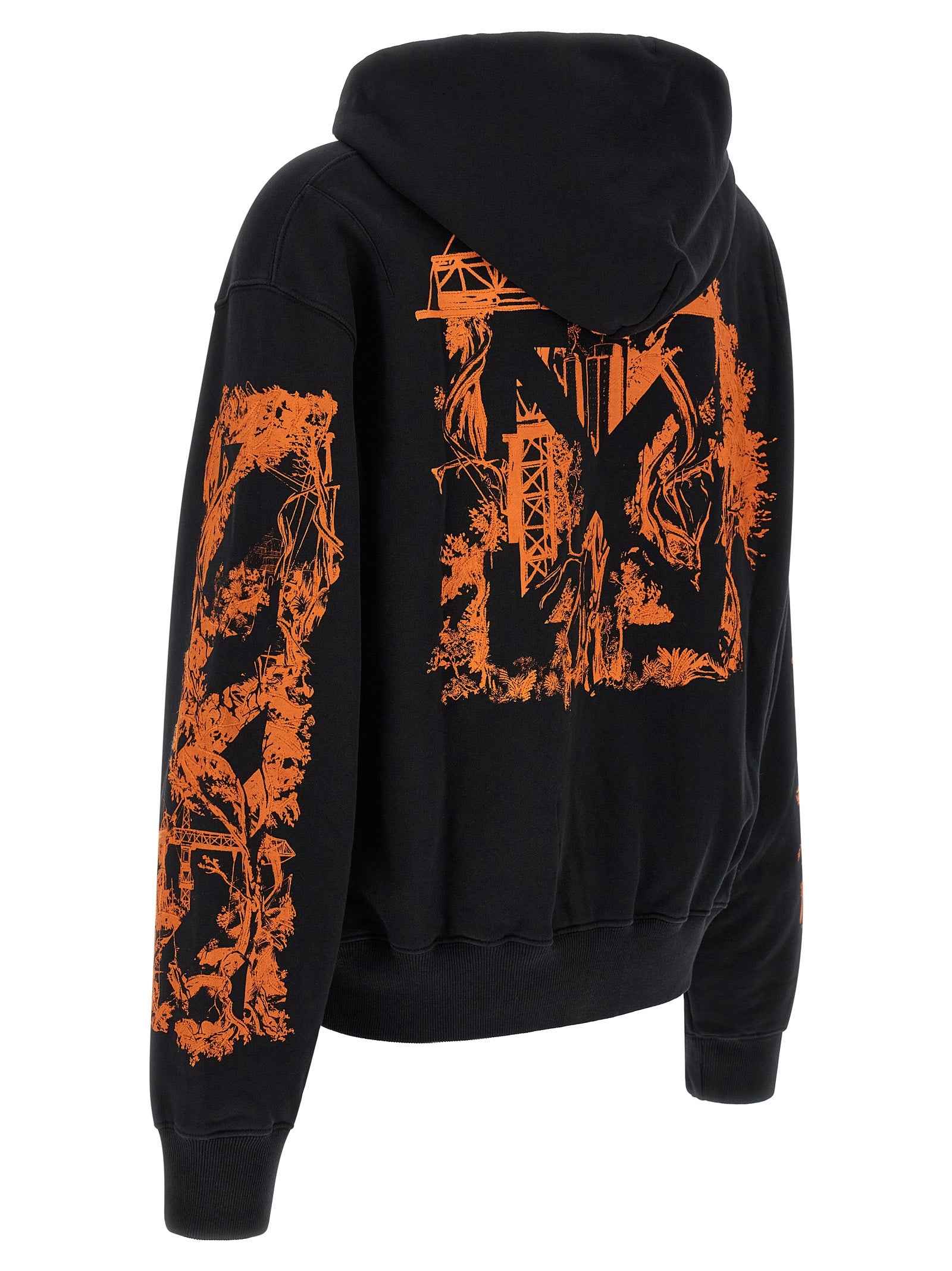 Off-White Black Cotton Sweatshirt