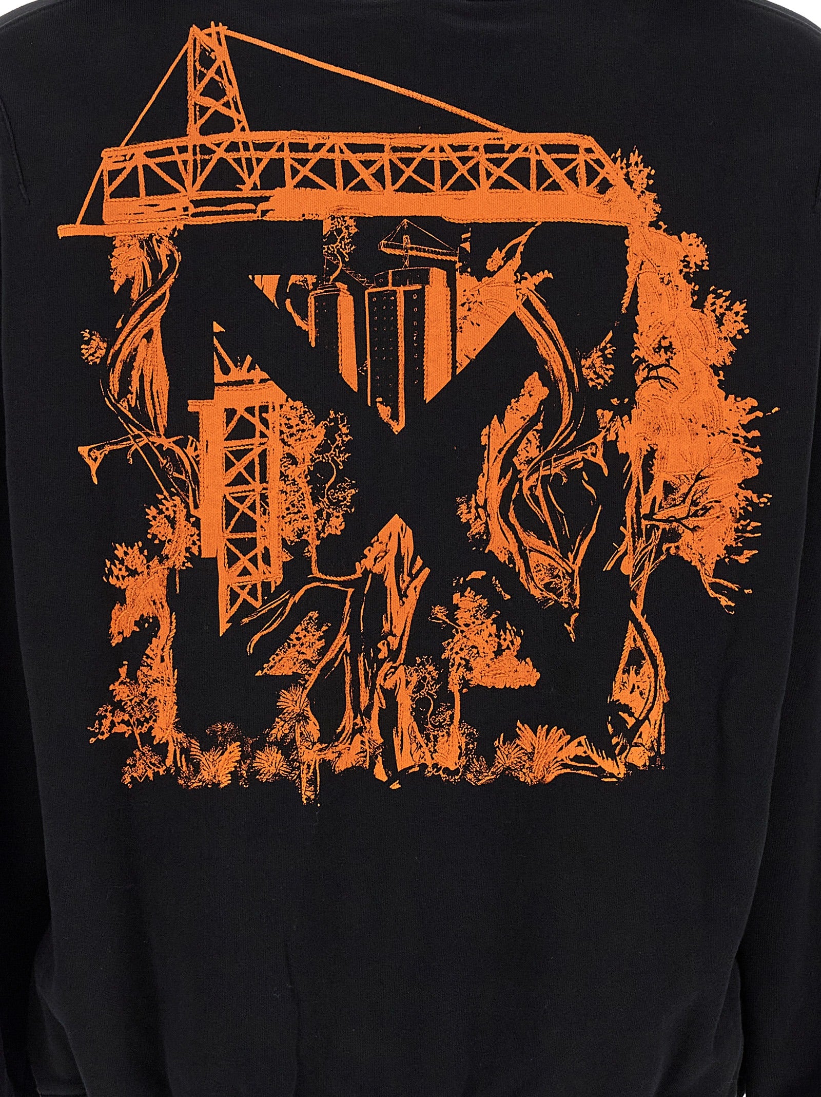Off-White Black Cotton Sweatshirt