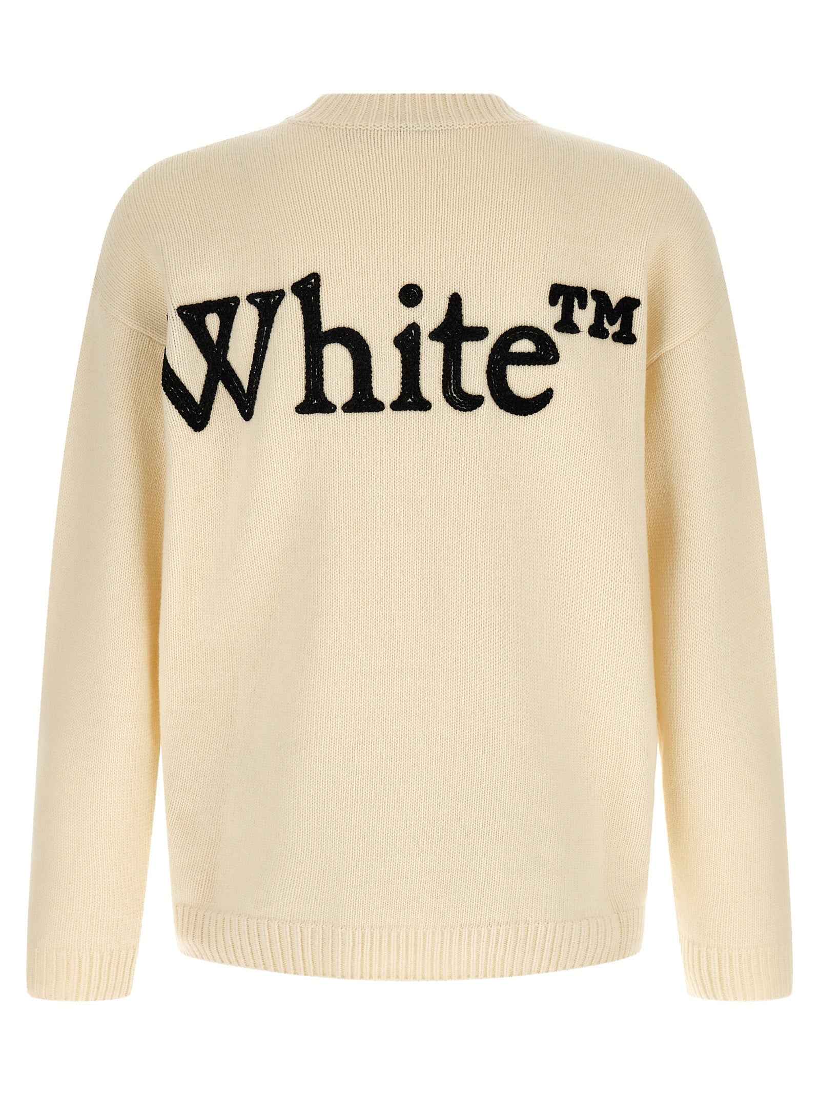 Off-White White Wool Cardigan
