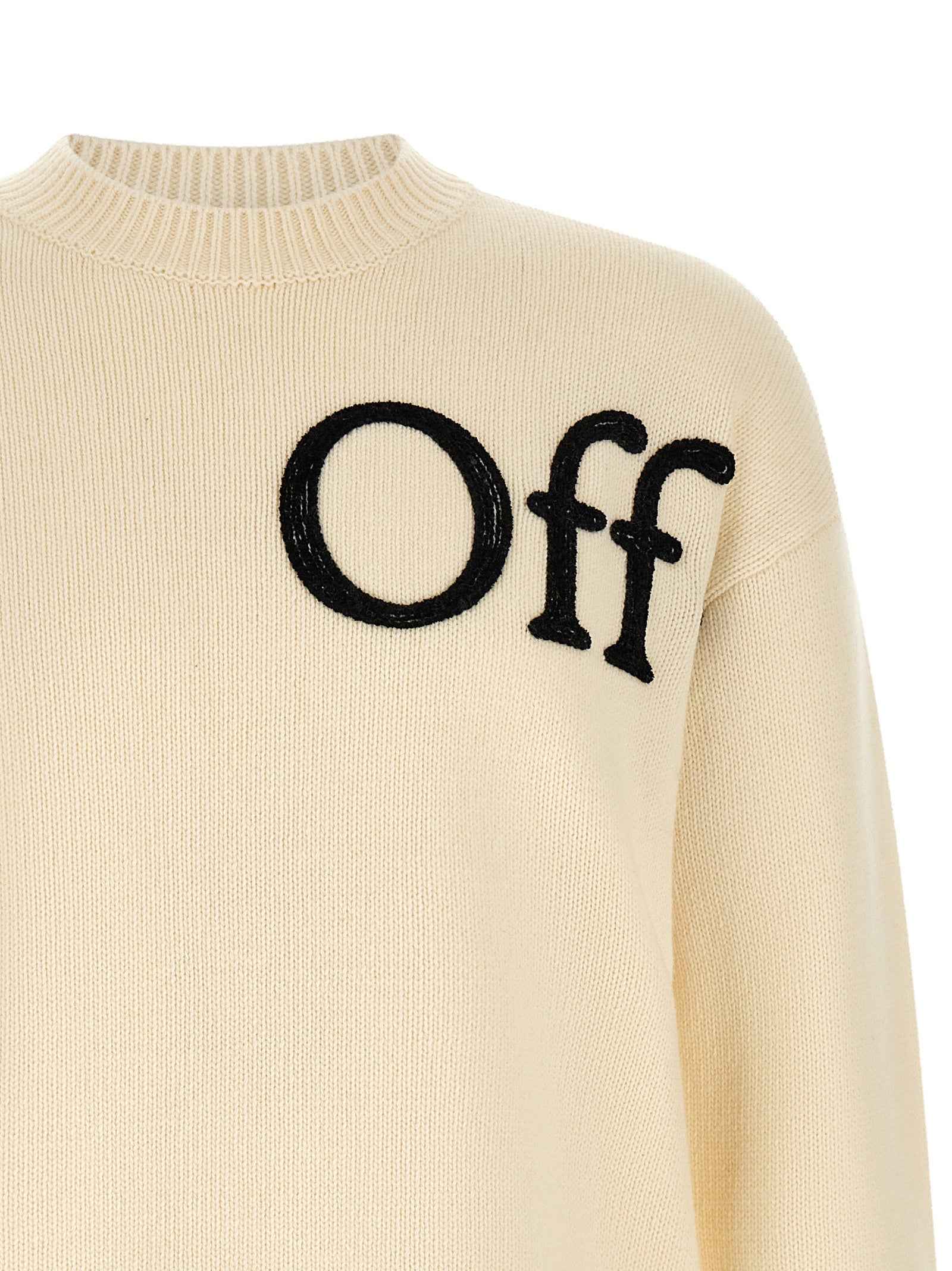 Off-White White Wool Cardigan