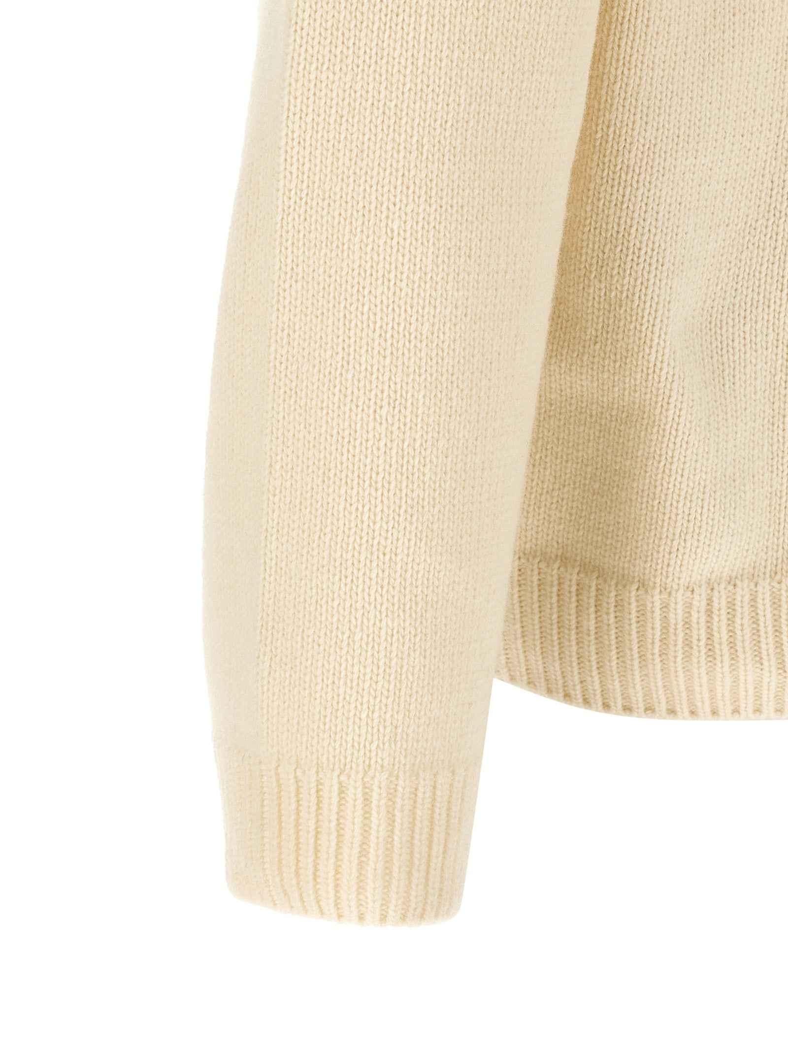 Off-White White Wool Cardigan