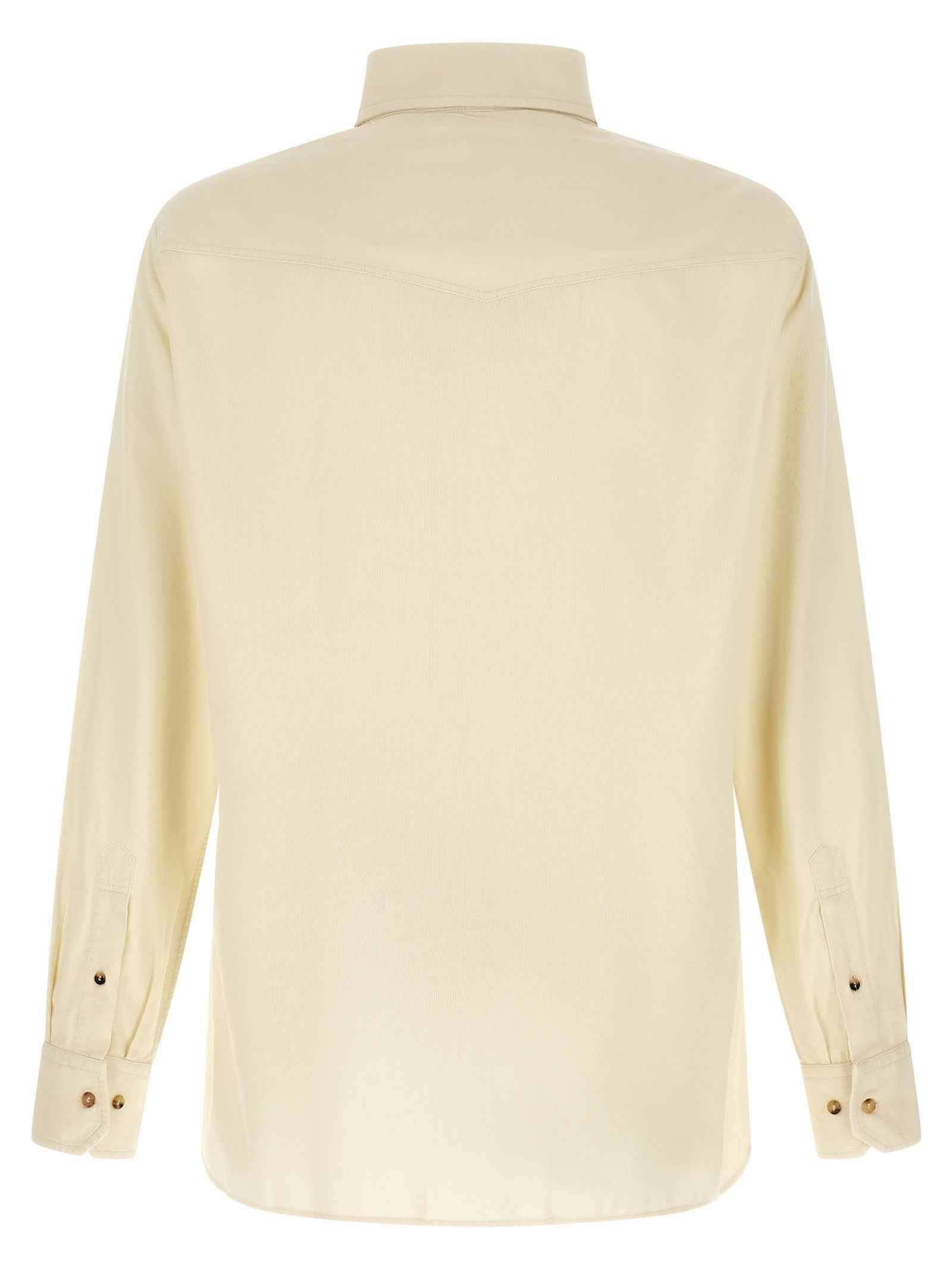Brunello Cucinelli White Cotton Blouse
