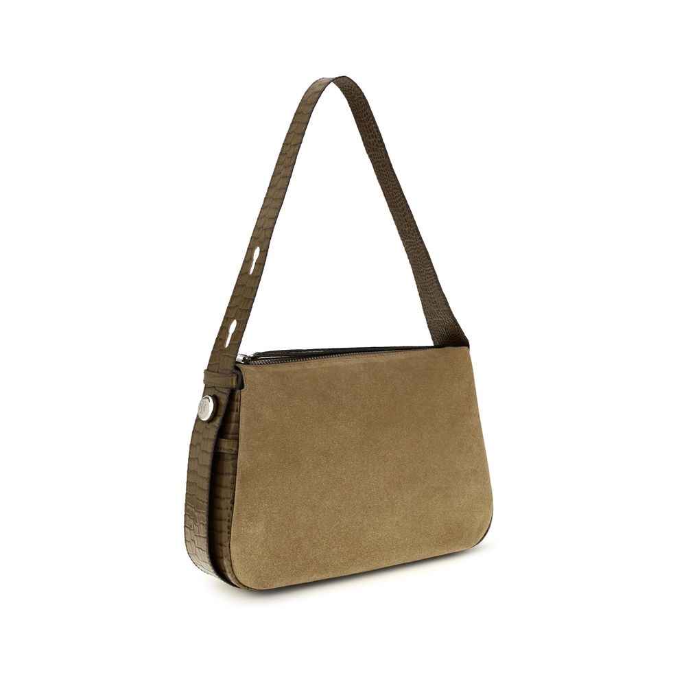 Tory Burch Beige Suede Leather Shoulder Bag