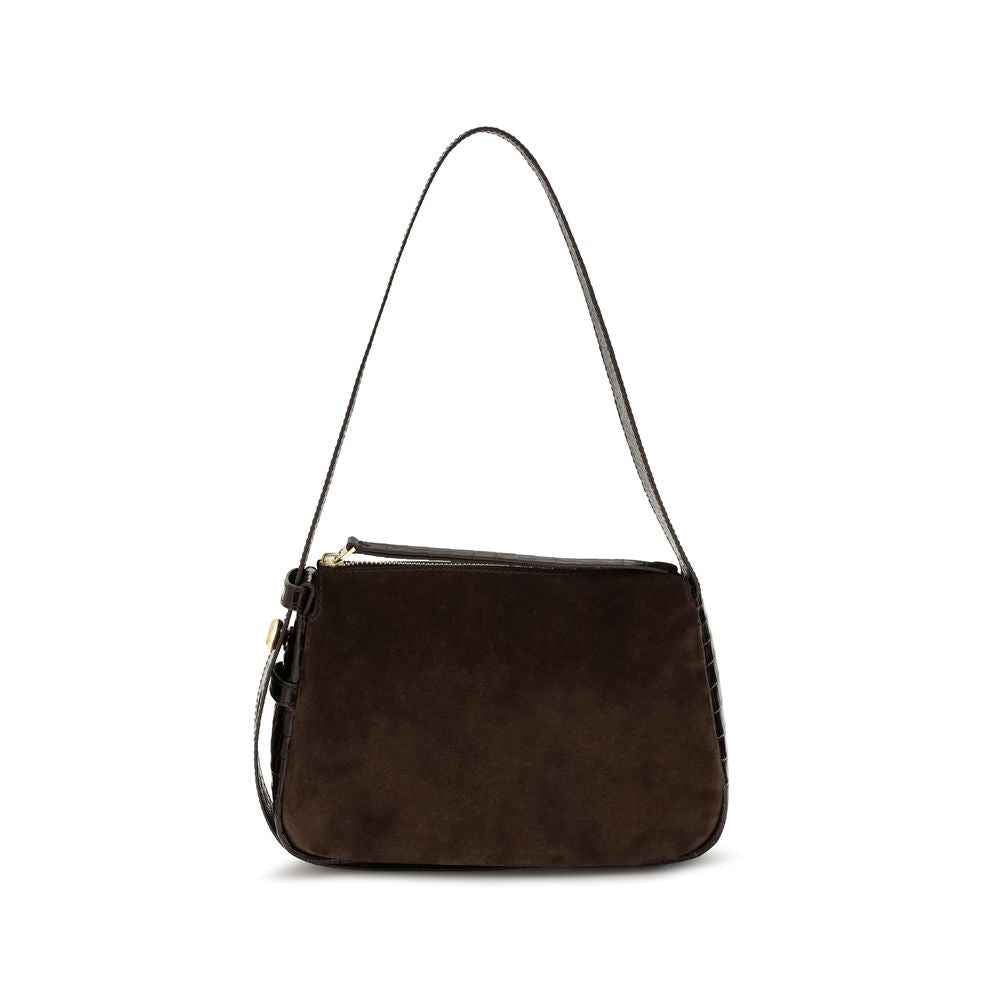 Tory Burch Brown Suede Leather Shoulder Bag