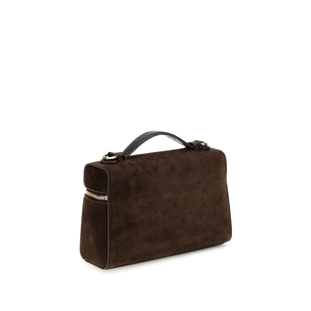 Tory Burch Brown Suede Leather Shoulder Bag