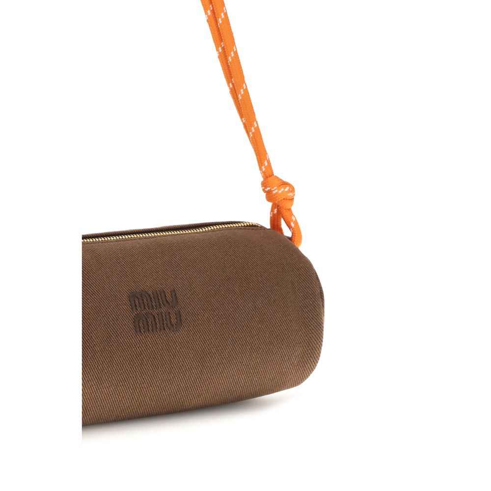Miu Miu Brown Cotton Wallet