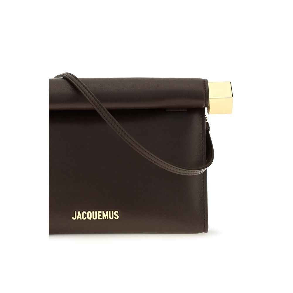 Jacquemus Brown Lamb Ovis Aries Aries Clutch Bag