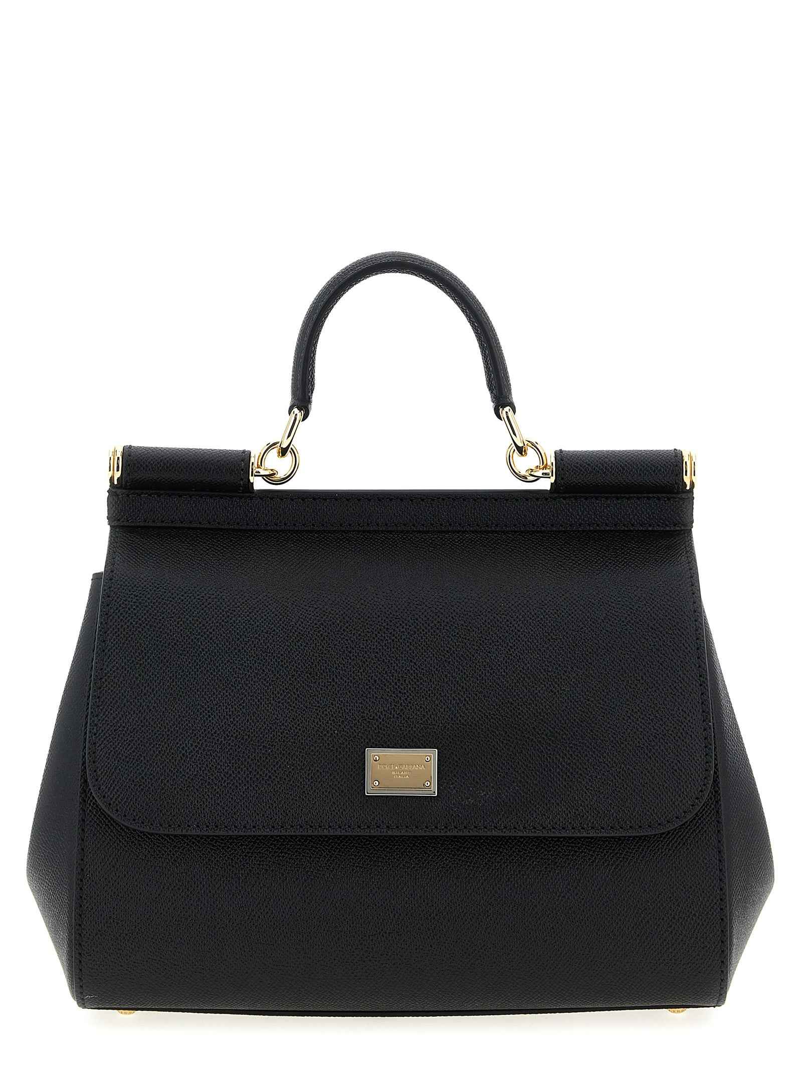 Dolce & Gabbana Black Calfskin Handbag