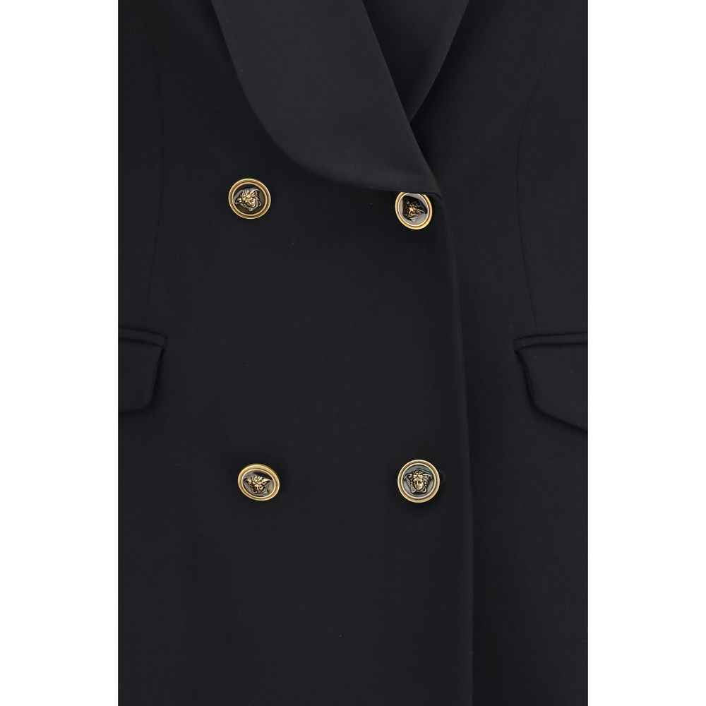 Versace Black Wool Oves Aries Blazer