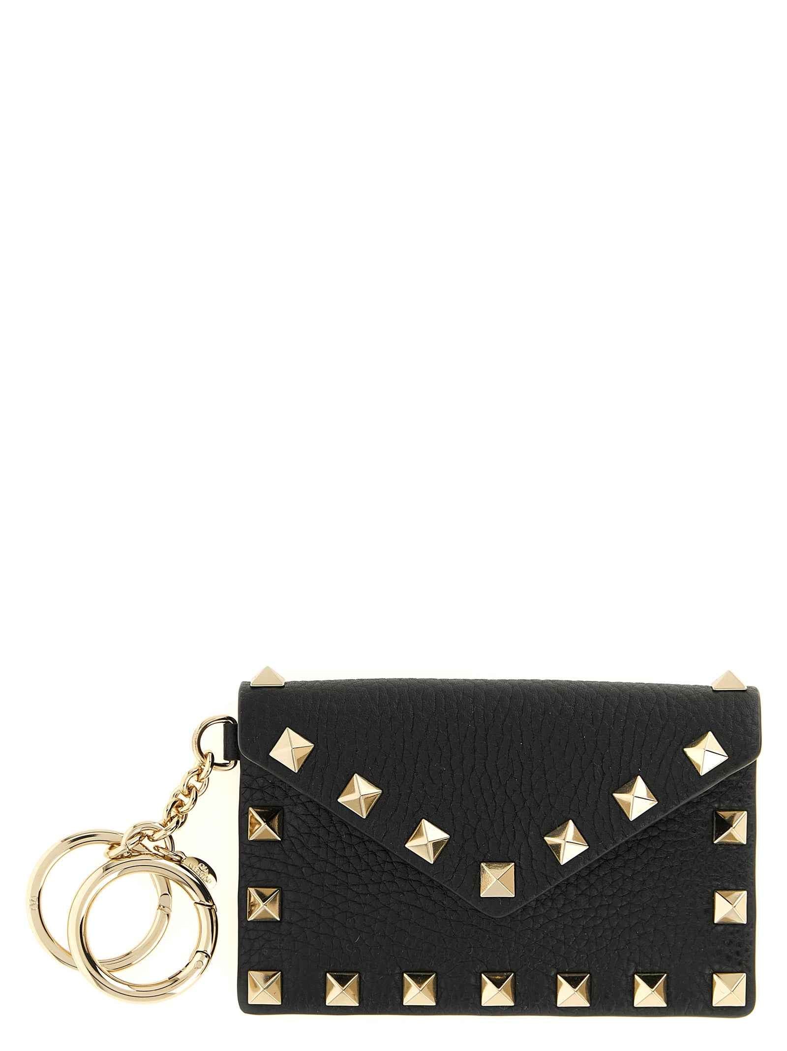 Valentino Garavani Black Calfskin Cardholder