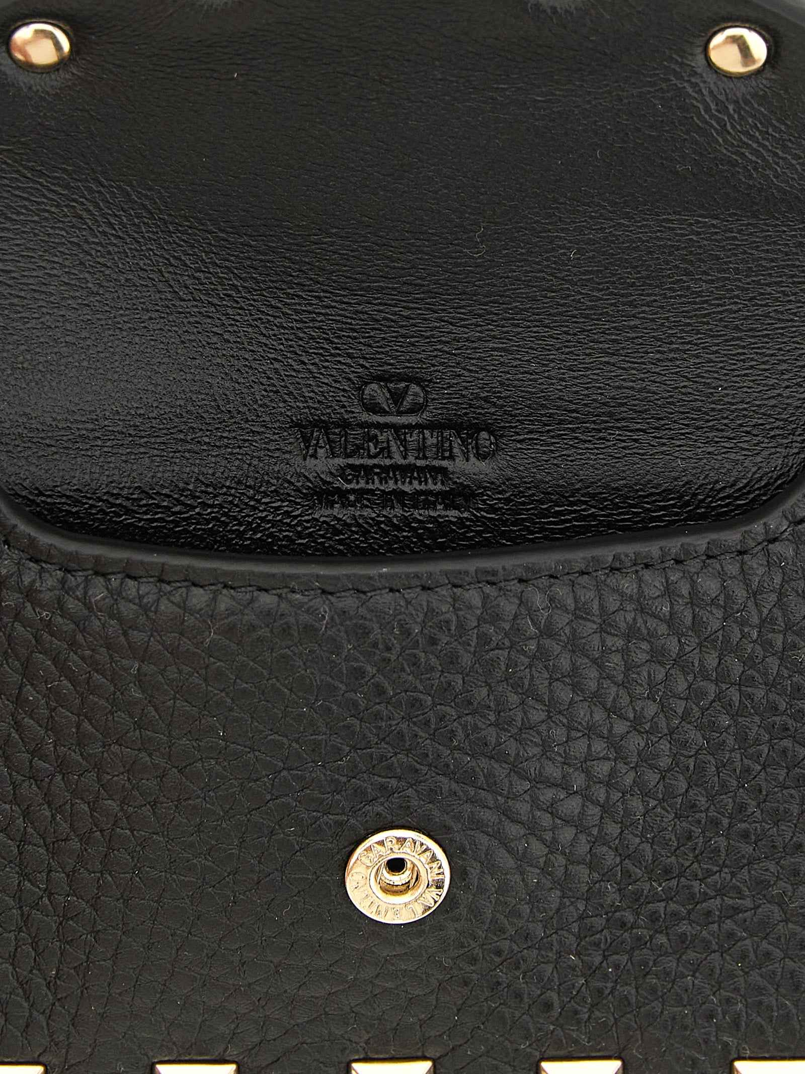 Valentino Garavani Black Calfskin Cardholder