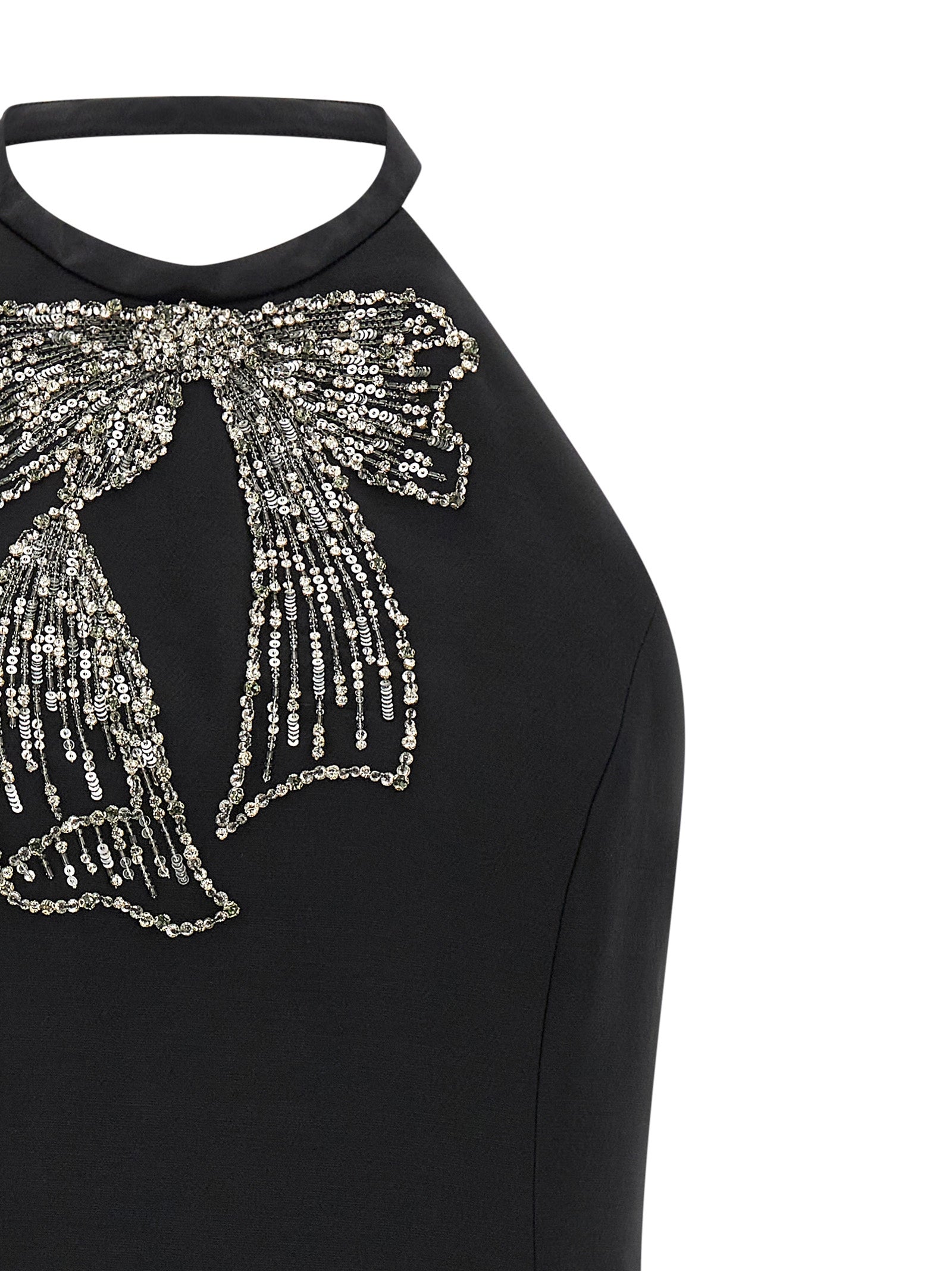 Valentino Garavani Black Virgin Wool Short Dress