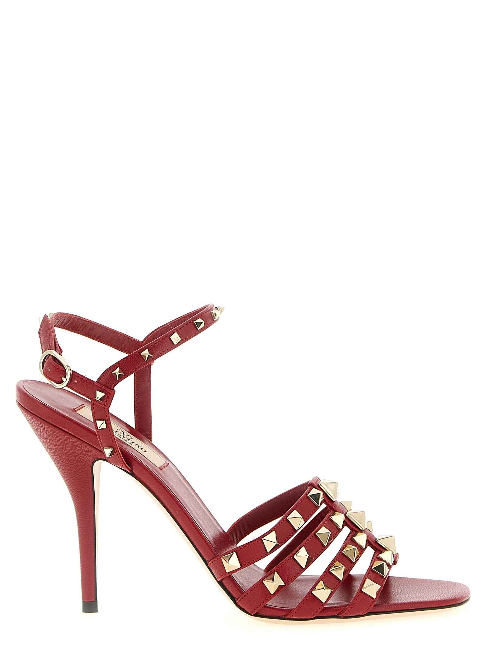 Valentino Garavani Multicolor Calfskin Stiletto Heel Sandals