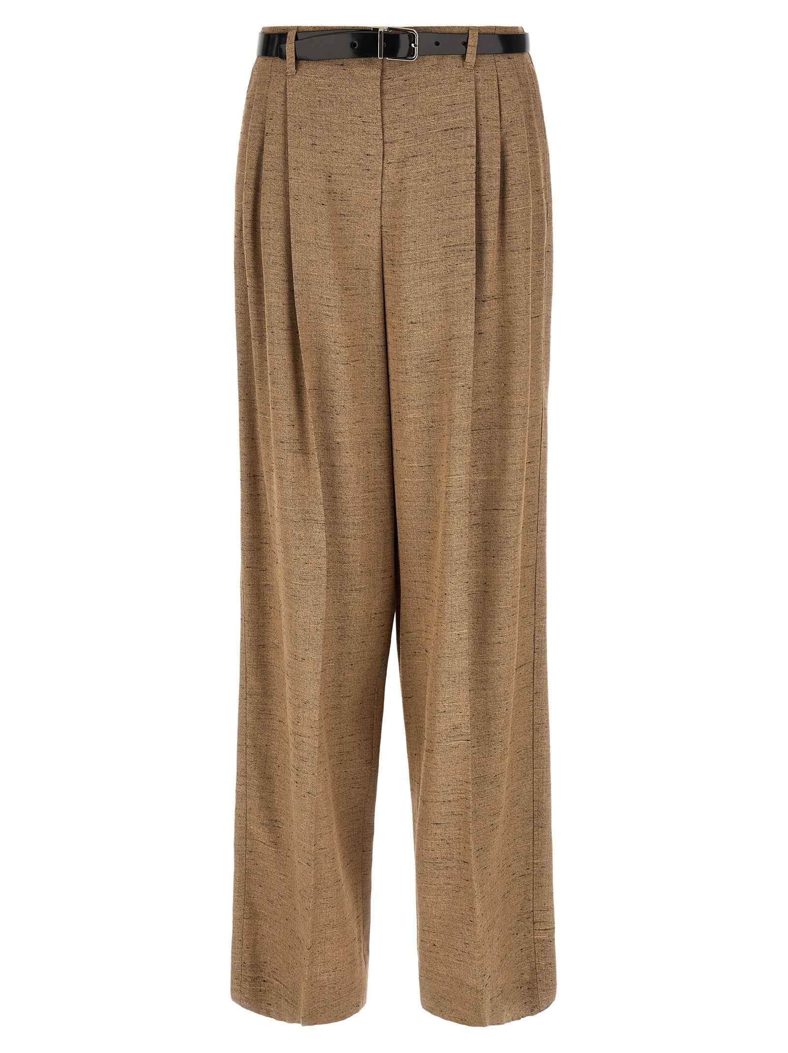 Dolce & Gabbana Beige Viscose Casual Pants