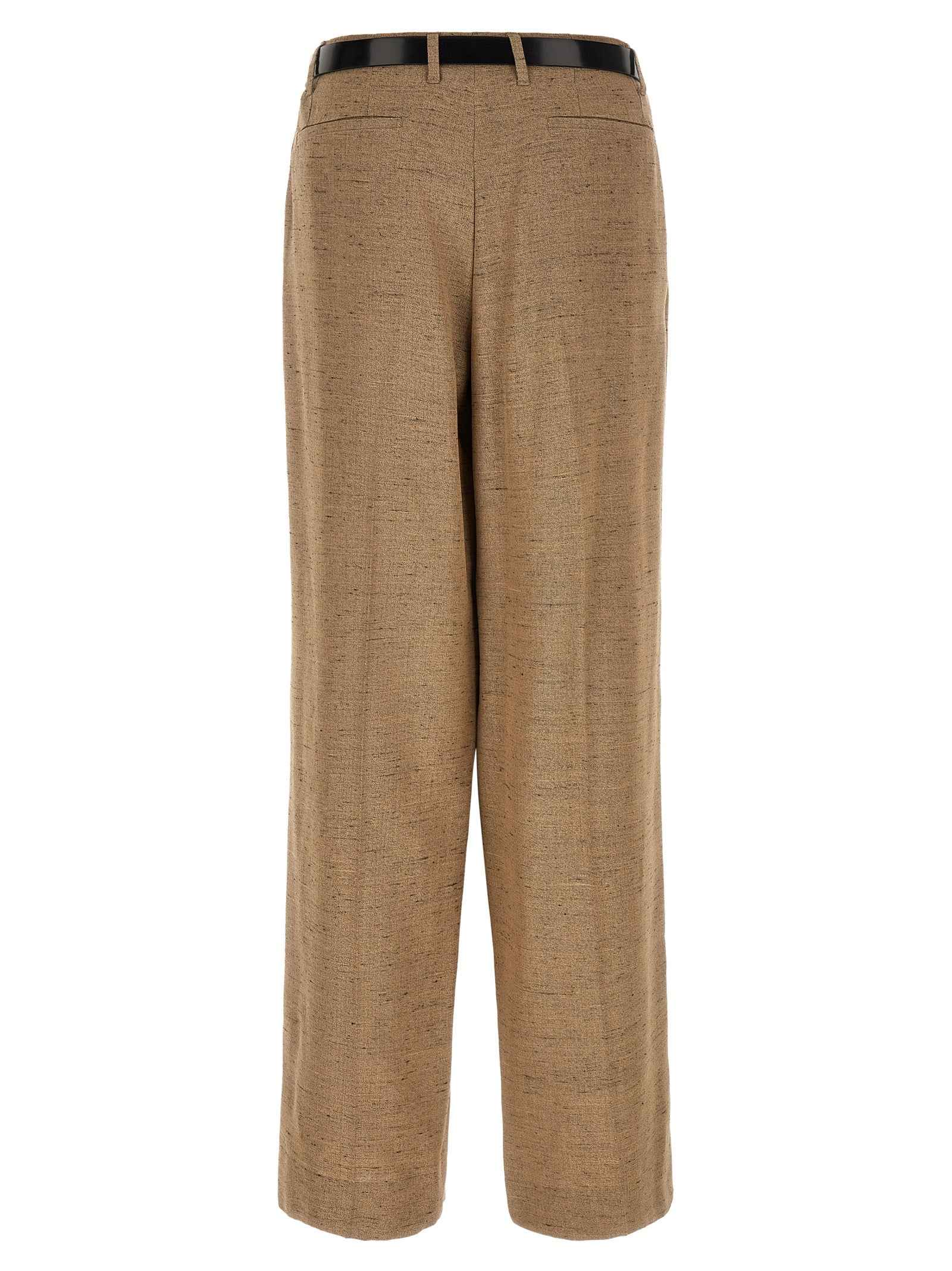 Dolce & Gabbana Beige Viscose Casual Pants
