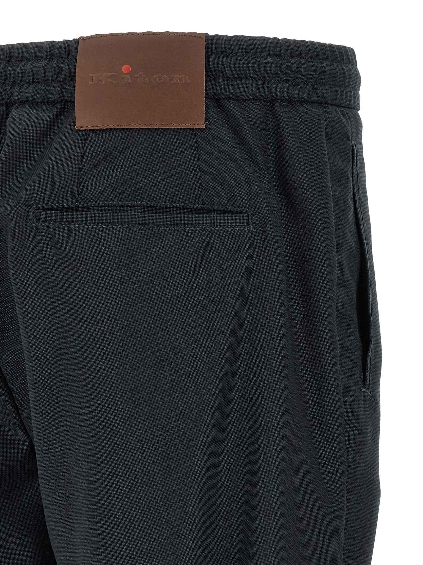 Kiton Blue Wool Pants