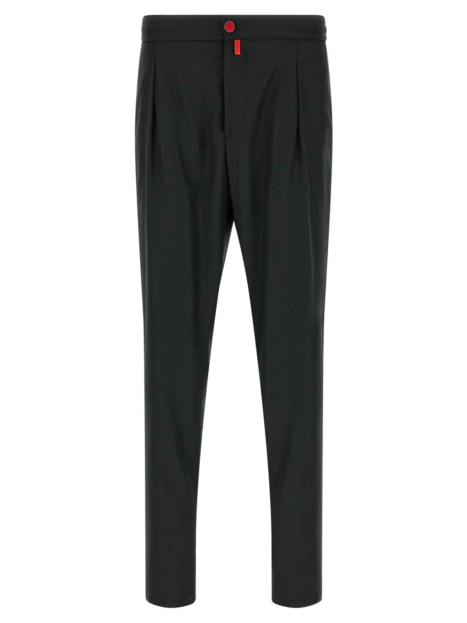 Kiton Gray Wool Casual Pants