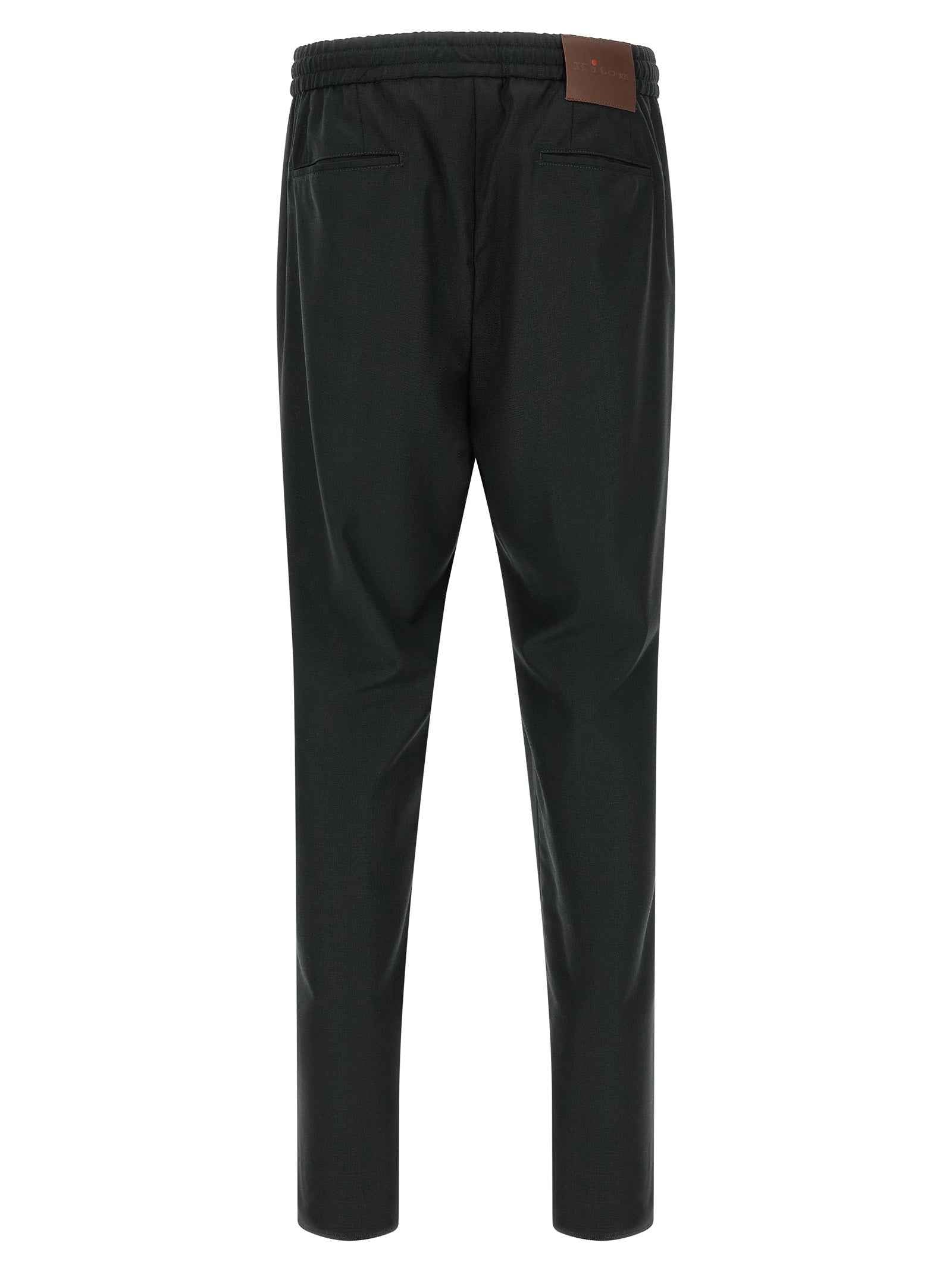 Kiton Gray Wool Casual Pants