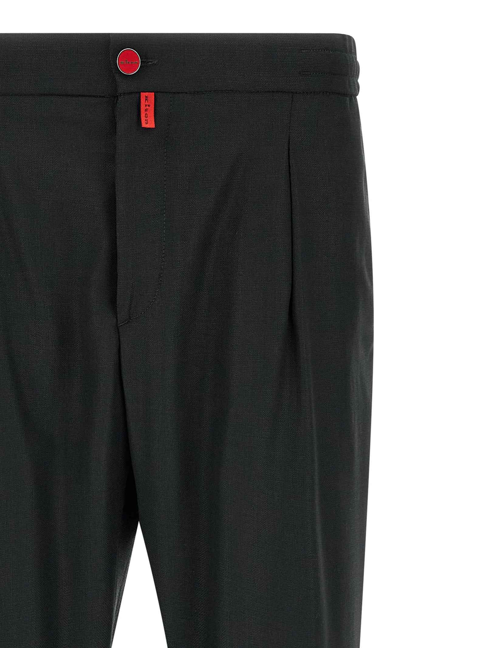Kiton Gray Wool Casual Pants