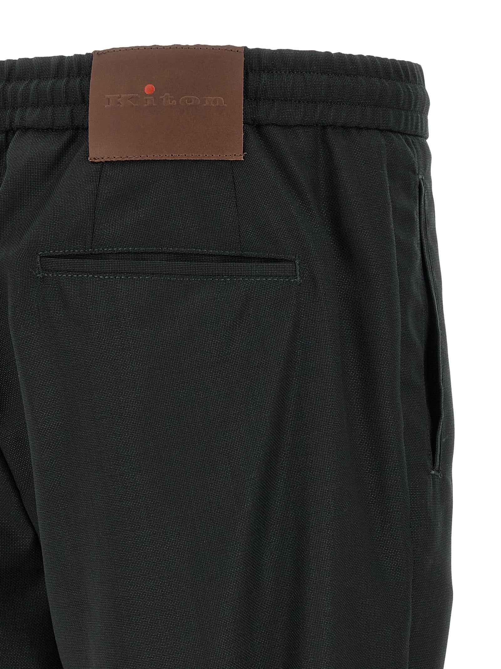 Kiton Gray Wool Casual Pants