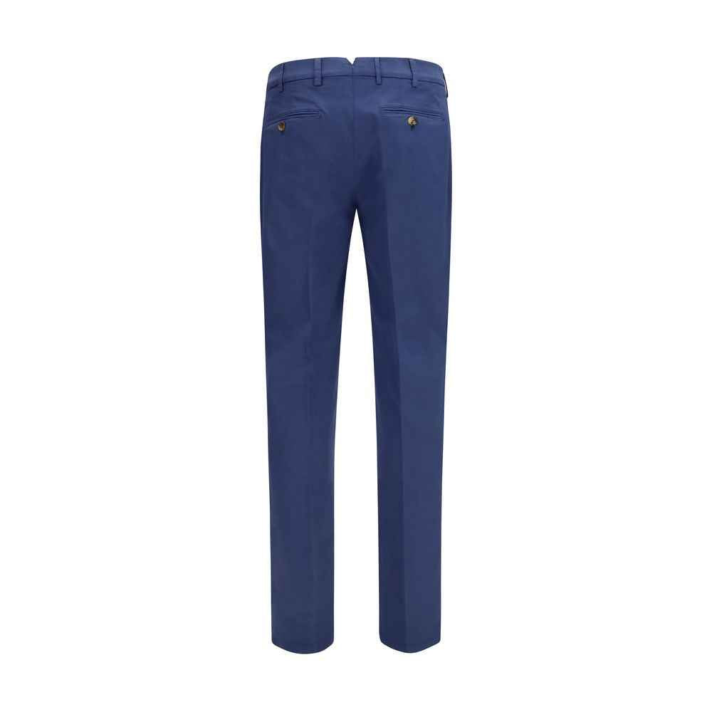 Brunello Cucinelli Blue Cotton Pants