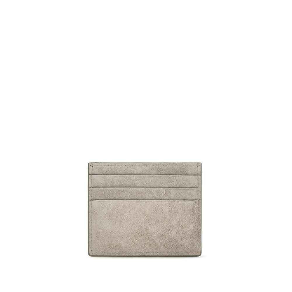 Brunello Cucinelli Gray Calf Leather Bos Taurus Wallet