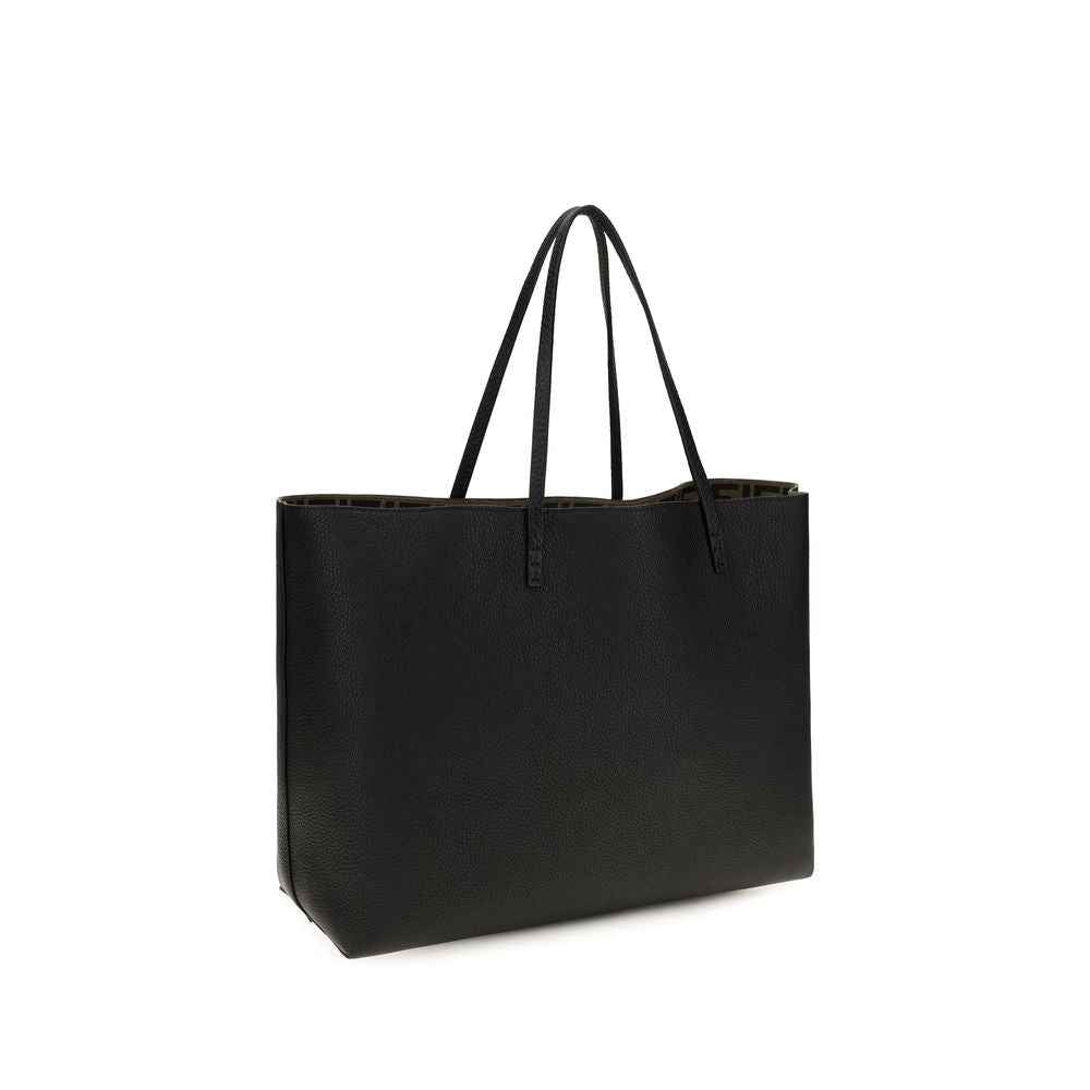 Fendi Black Calf Leather Bos Taurus Shoulder Bag