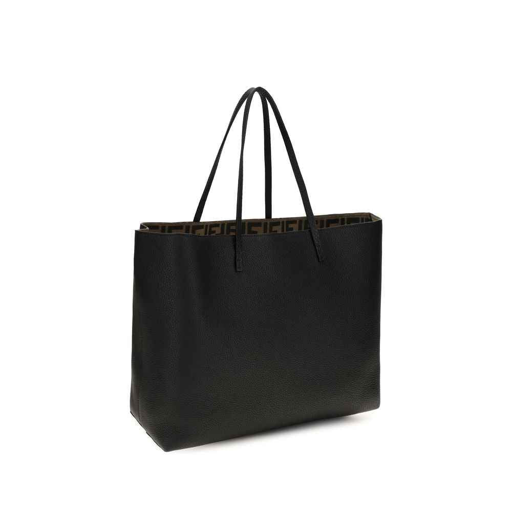 Fendi Black Calf Leather Bos Taurus Shoulder Bag