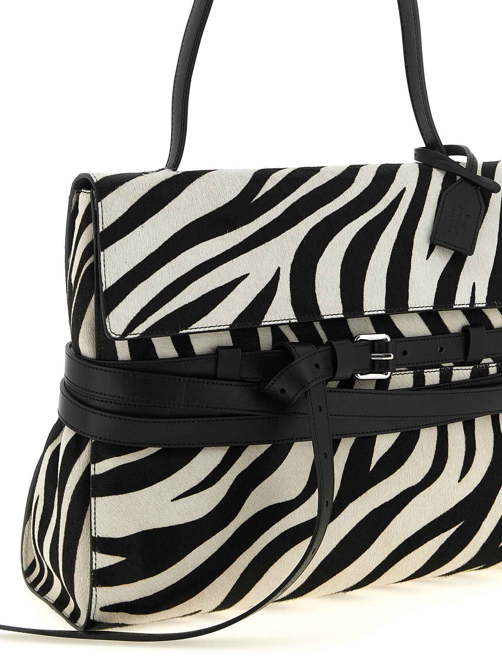 Moschino Bicolor Calfskin Handbag