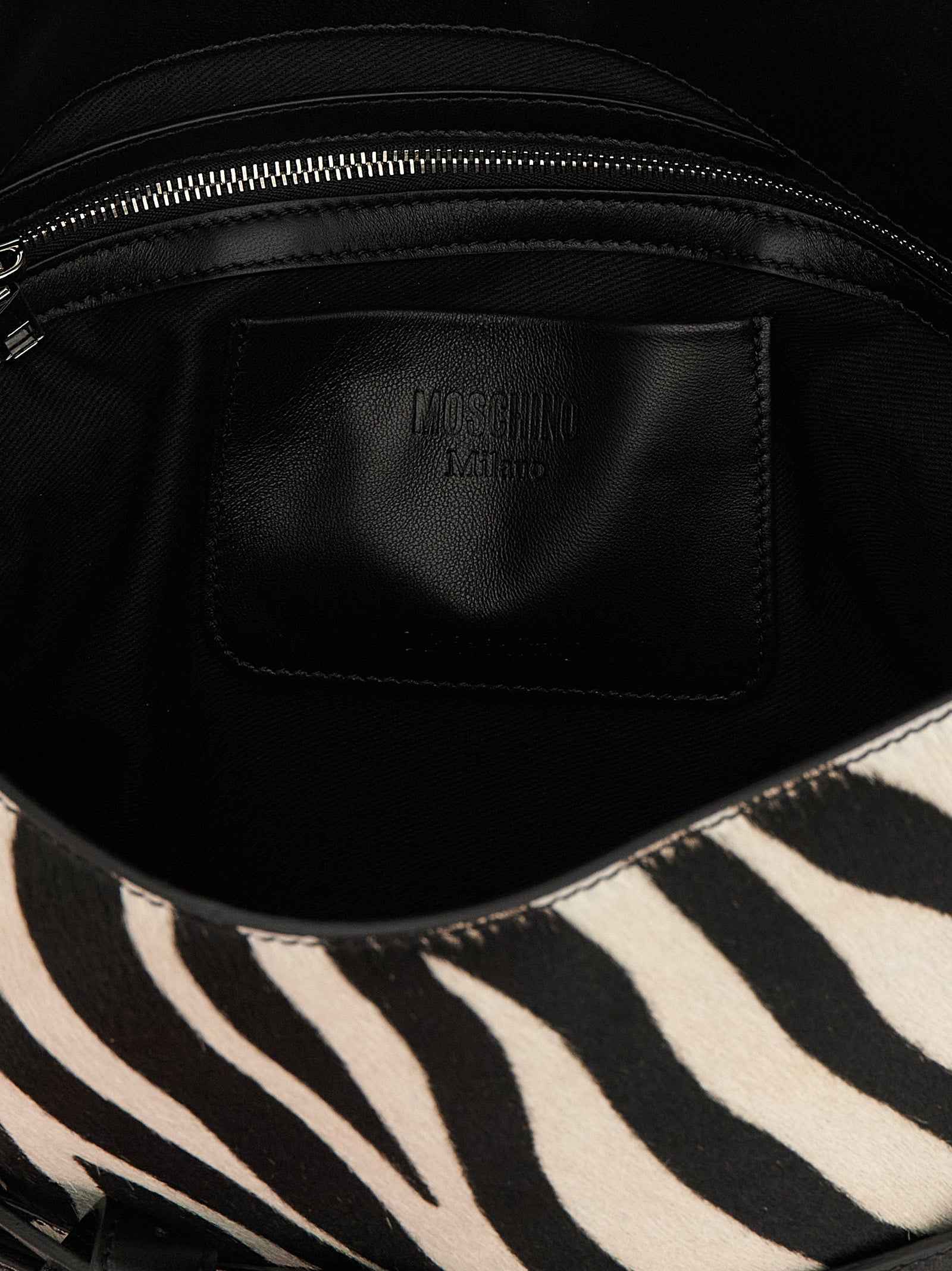 Moschino Bicolor Calfskin Handbag
