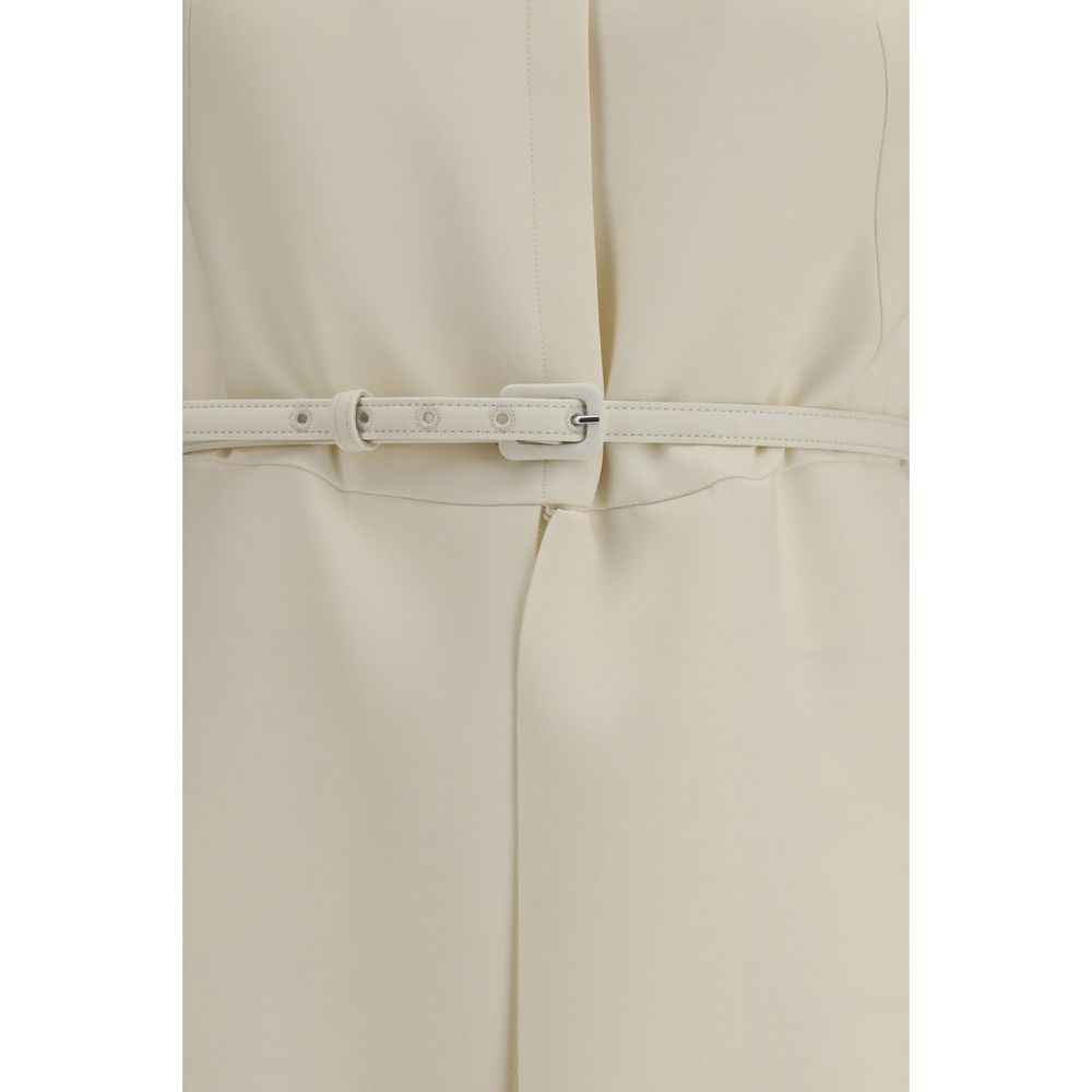 Fendi Beige Wool Oves Aries Casual Dress