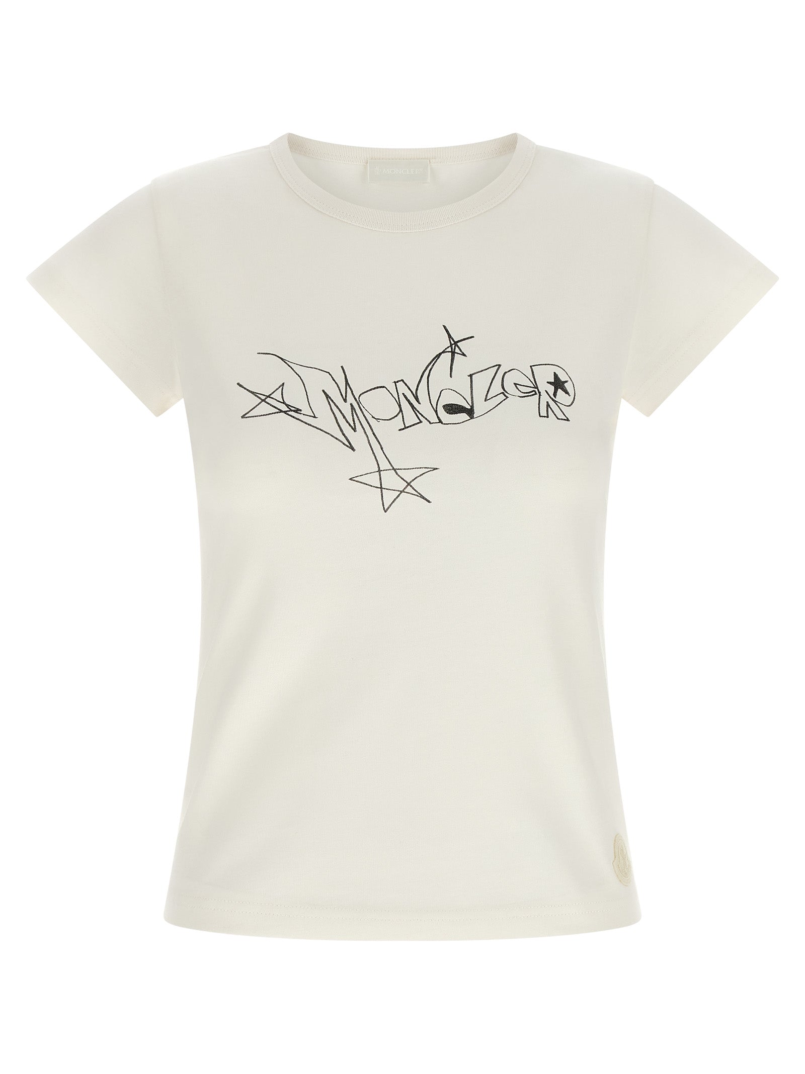 Moncler White Cotton T-Shirt