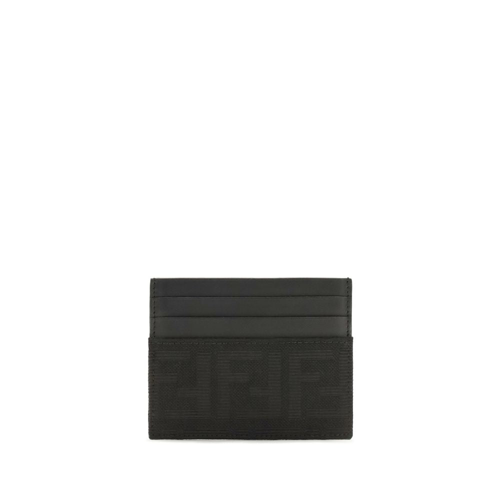 Fendi Black Polyester Wallet