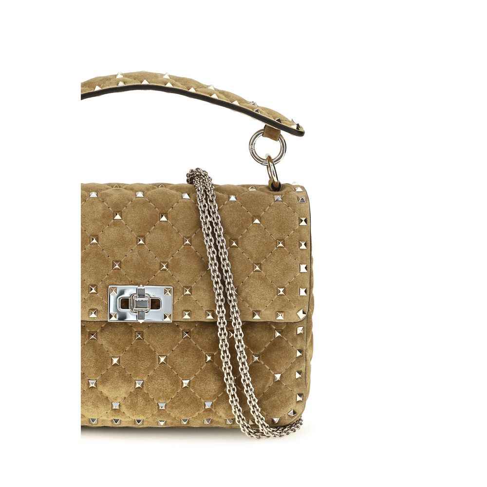 Valentino Garavani Beige Calf Leather Bos Taurus Shoulder Bag